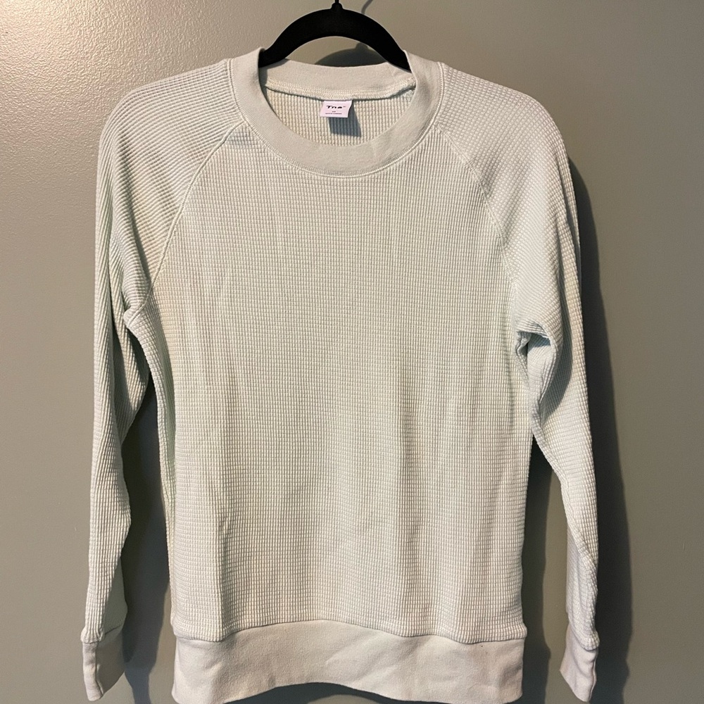 TNA Mint Green Waffle Knit Sweater